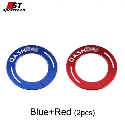 Автомобильный стиль, переключатель зажигания, декоративные наклейки для Nissan, ключ зажигания, кольцо для ключей, крышка для Nissan Qashqai, аксессуары - Название цвета: Blue Red