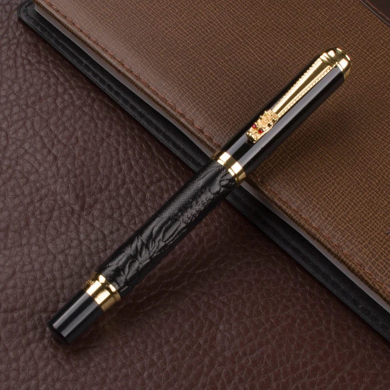 

Best Price!High Quality DIKA WEN Black grape pattern Medium Nib 0.7mm Study Business Fountain Pen Gifts Decor Executive Caneta