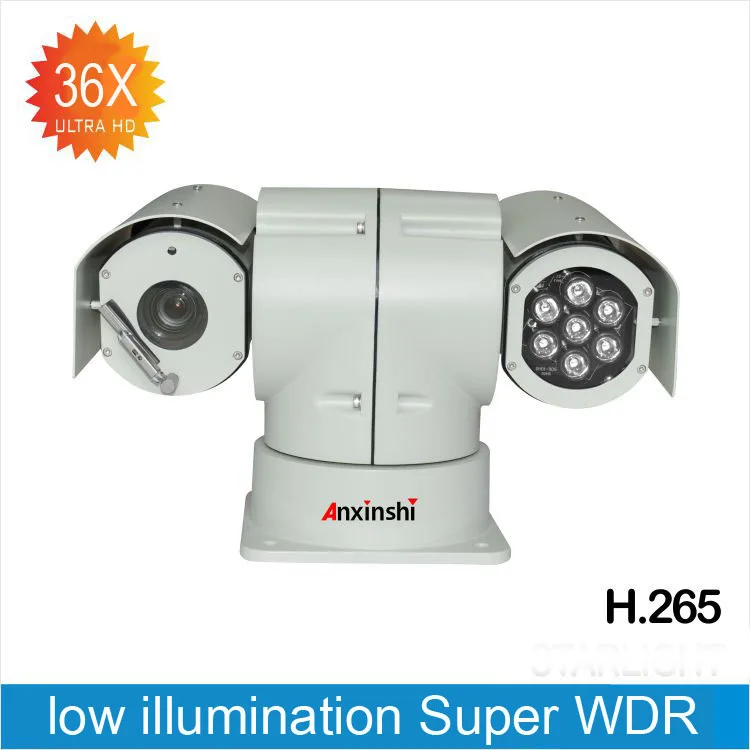 Автомобильная PTZ-камера 1080P36X зум 60fps IP Hi 3516A WDR 120 дБ H.265 PTZ камера автофокус ночная