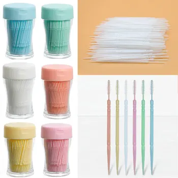 

260Pcs Tooth Pick Double Head Interdental Brushes Toothpick Teeth Stick Dental With Hexagon Box Dental Oral Care Tool