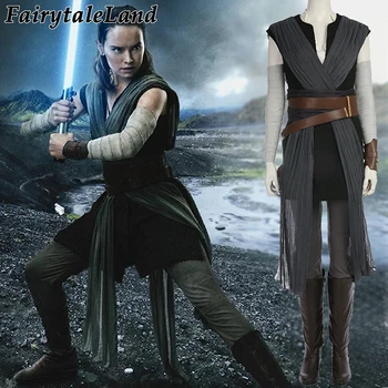 

star wars Rey cosplay Costume Carnival Halloween costume Star wars 8 The Last Jedi Rey costume cosplay suit Jedi Rey Outfit