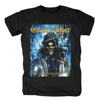 

Bloodhoof Grave Digger men's black heavy metal cotton T-Shirt Asian Size