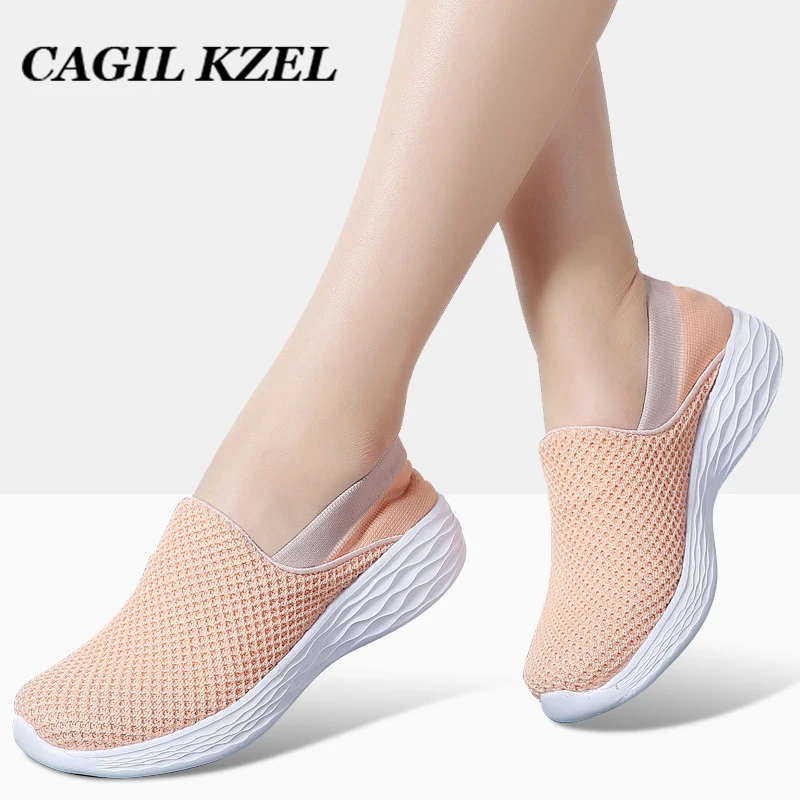 

CAGILKZEL Spring Shoes Women Sneakers Breathable Mesh Woman Ballet Slip On Flats Loafers Ladies Shoes Creepers Zapatos mujer