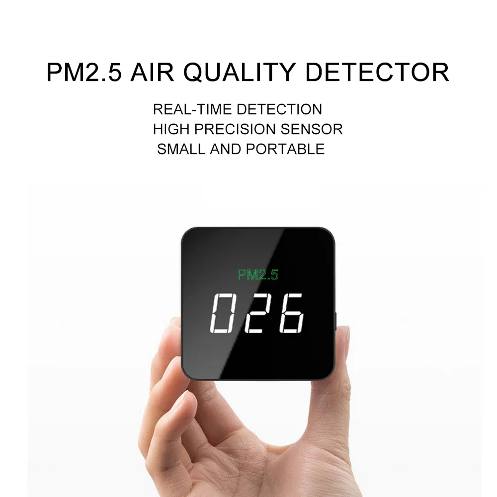 Портативный PM2.5 монитор качества воздуха для использования в помещении лазерный детектор Smog тестер Измеритель usb зарядка PM 2,5 датчик прибор-анализатор
