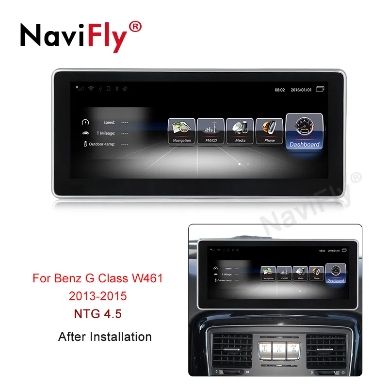 Sale NaviFly 3+32 Android 7.1 car multimedia player for Mercedes Benz G Class W461 W463  G63 G65 G500 GPS head unit radio stereo 1