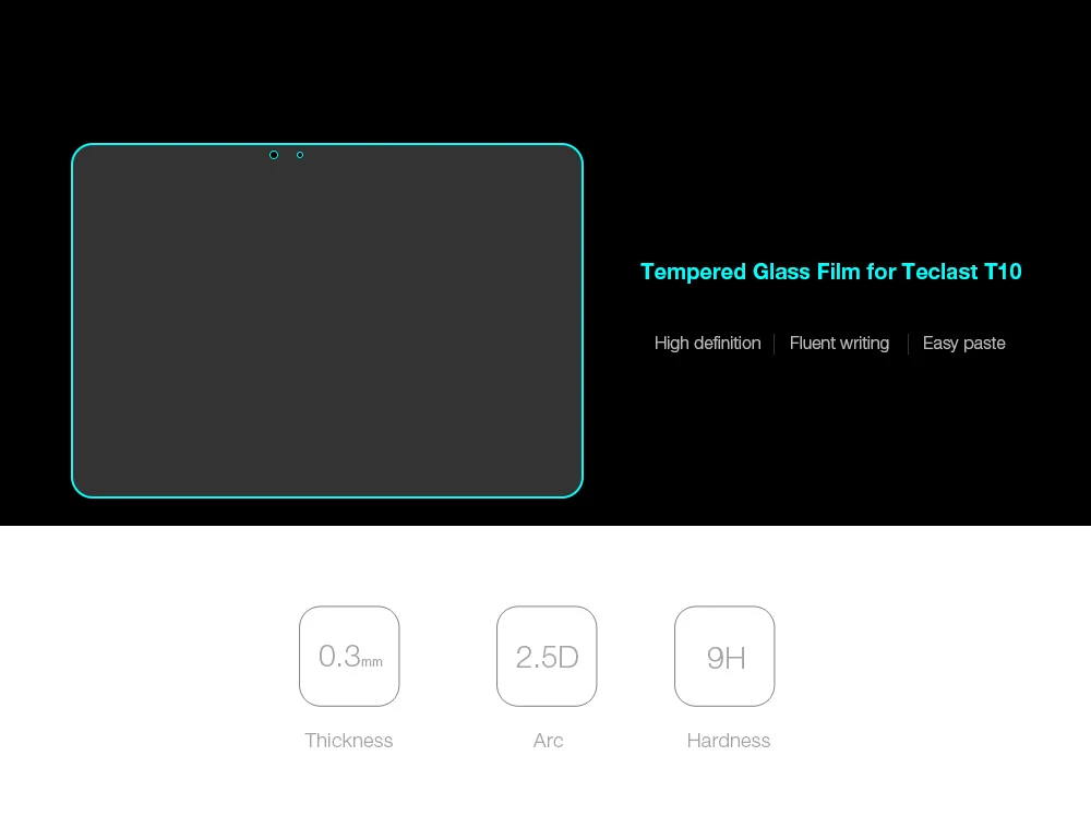Ultra-thin Tempered Glass Protective Film for Teclast T10