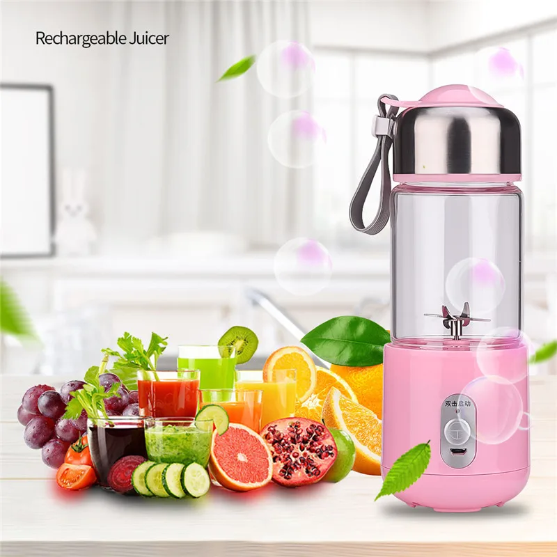 

260mL USB Rechargeable Juicer Juice Extractor Fruit Baby Food Milkshake Smoothie Maker Vegetable Electric Juice Machine P42