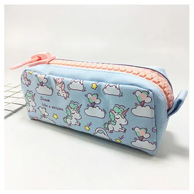 Estuches para lápices Estuche con cremallera de doble cara Bolsa de lona de  gran capacidad Kawaii School Ferace Cartuchera Para Lapices Kalem Kutusu