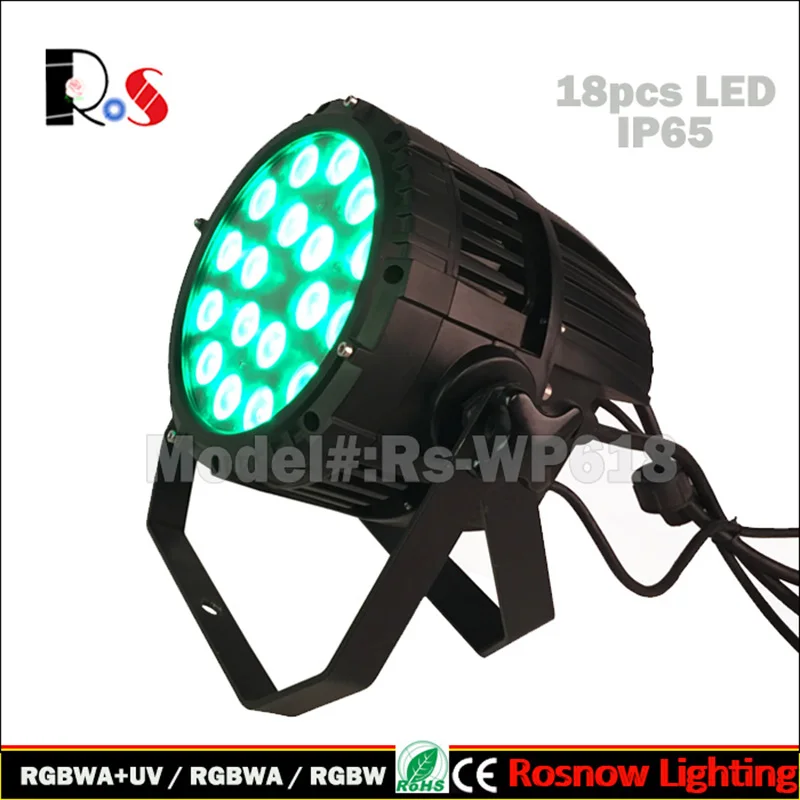 4 шт./лот 18x10 Вт RGBW / RGBWA + UV Pro светодиодный наружный Par can/светодиодный