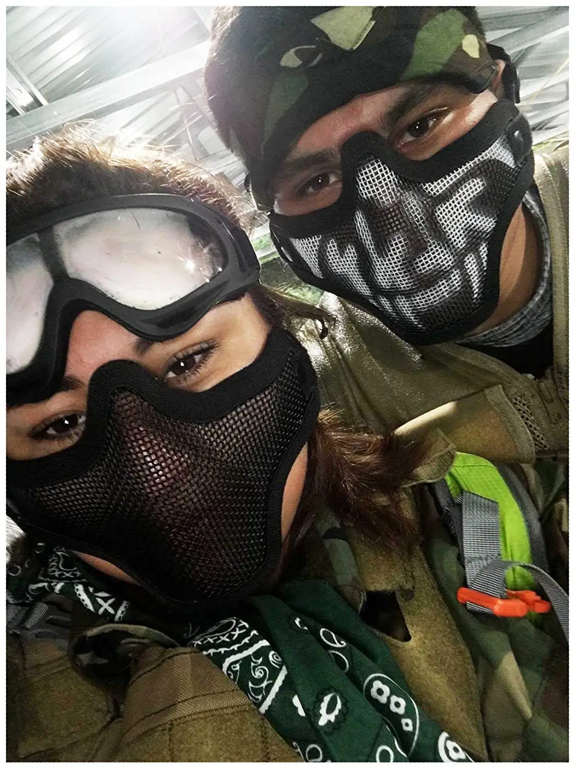 Маска для лица Airsoft из стальной сетки и набор очков|Туристические очки| |