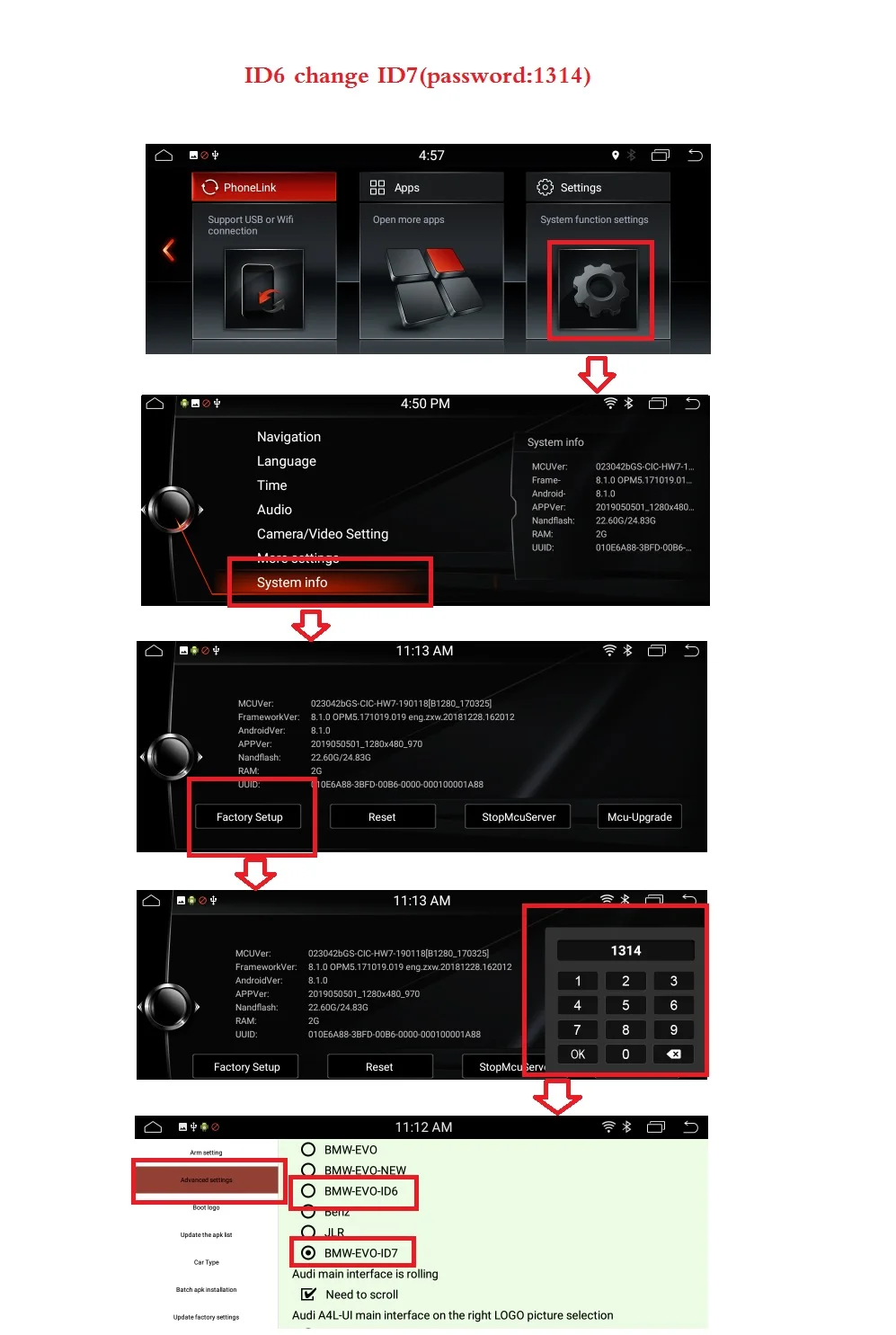 Best ID7 Android 9.0 for bmw Series 5 E60, E61, E62, E63,E90 car gps,Wifi,canbus,steering wheel,copy map,6 core,32GB ROM,1280x480 8