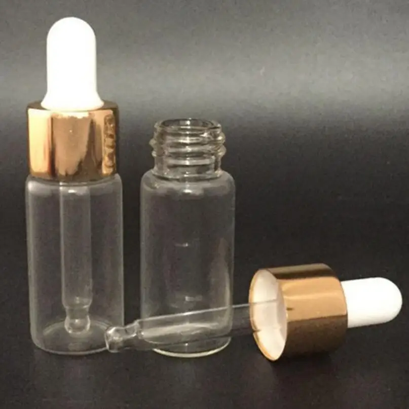도매 10 ml 투명 유리 전자 주스 병, 투명 유리 Dropper 병 LX1038
