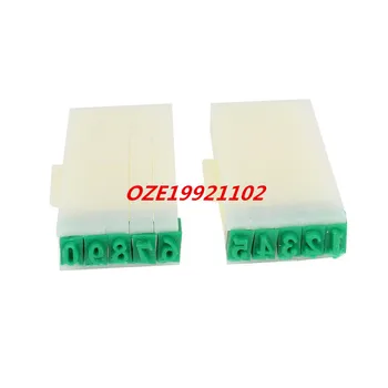 

Rubber Head 10 Arabic Numerals Combination Block Digits Stamp Green Beige