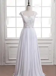 Vestidos De Novia Sexy Back свадебное платье из бисера ремень халат де mariée пол Длина brautkleid свадебные платья