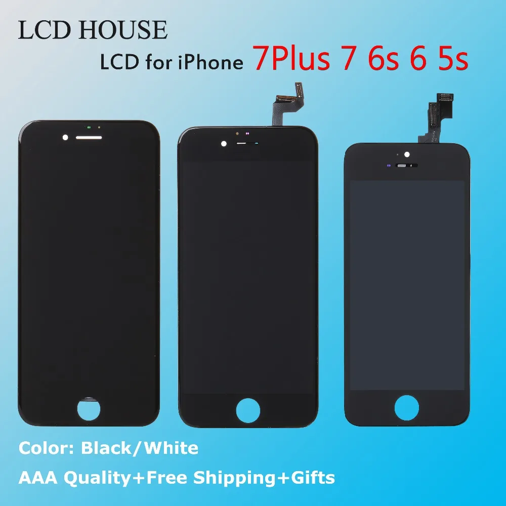 

1pcs Grade AAA LCD For iphone 5S 6S 7 7PLUS Display Touch Screen Digitizer Replacement Full Assembly for iPhone 6 lcd free ship