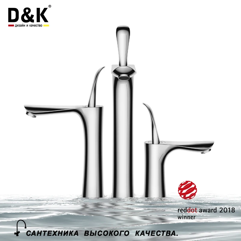

D&K basin faucets Chrome bathroom faucet Single Handle basin tap modern bathroom faucet chrome basin mixer faucet