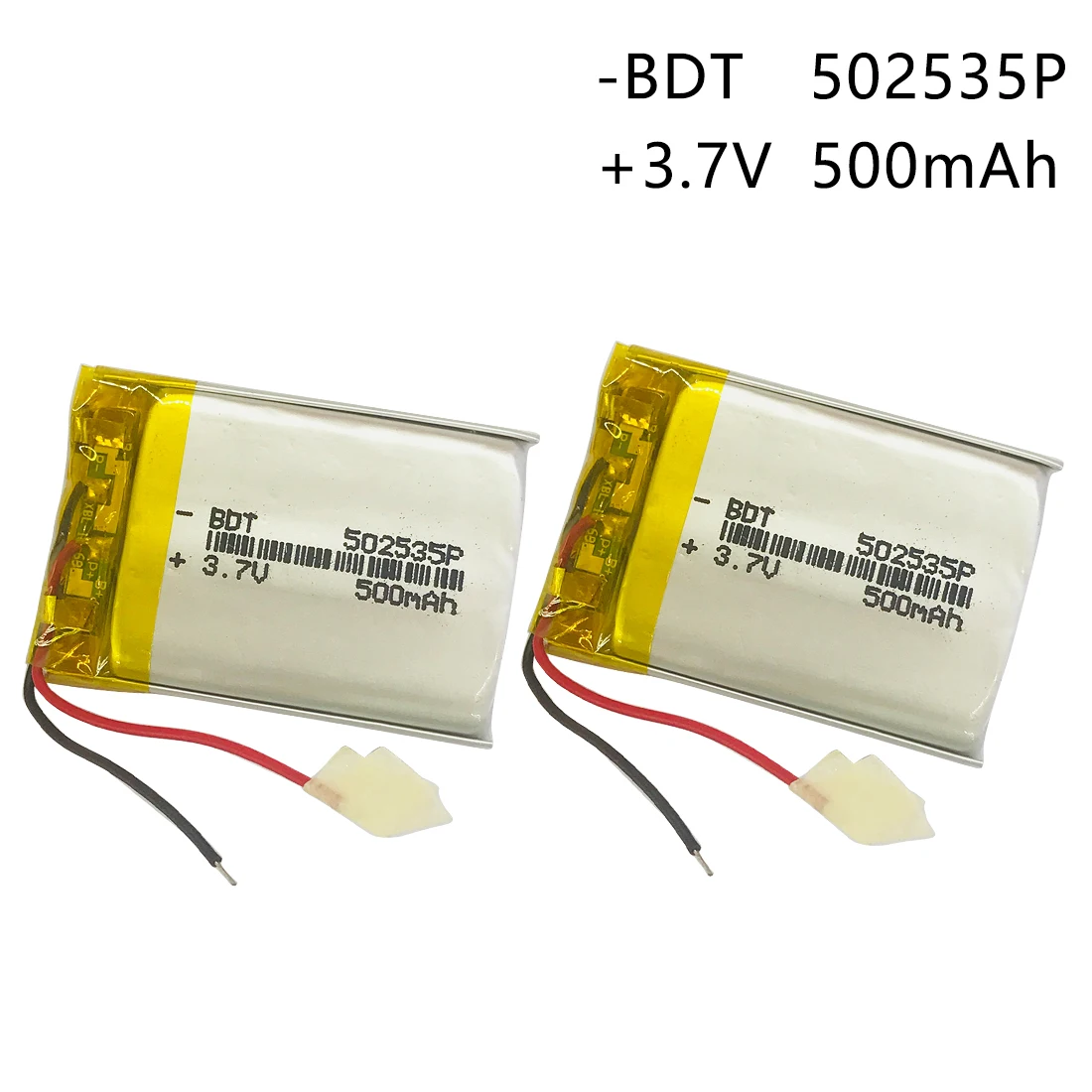 

3.7V 500mAh 502535 Lithium Polymer Li-Po li ion Rechargeable Battery Lipo Cells For Searchlight Tachograph Bluetooth Speaker