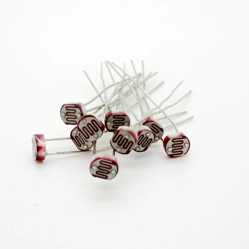 In stock,( 10 ) 5506 photoresistor 5mm photodetector element