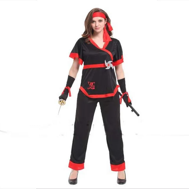 Halloween Party Costumes Show Clothing Gorgeous Female Ninja Cosplay