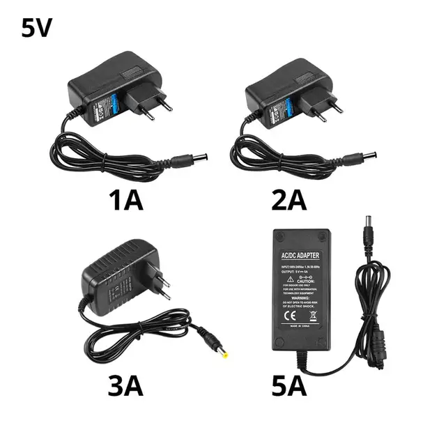 Adaptador de fuente de alimentación CC, 5V, 12V, 24V, 1A, 2A, 3A, 5A, CA de 110V-220V a CC, 5V, 12V, 24V, adaptador de cargador para iluminación del hogar, lámpara Led Adaptador de fuente de alimentación CC, 5V, 12V, 24V, 1A, 2A, 3A, 5A, CA de 110V-220V a CC, 5V, 12V, 24V, adaptador de cargador para iluminación del hogar, lámpara Led