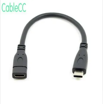 

10pcs/USB-C USB 3.1 Type C Male to Female Extension Data Cable for 12 inch Macbook Tablet & Cell Phone