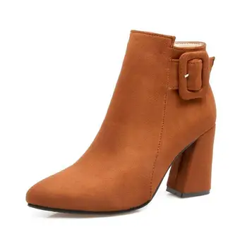 

Zapatos Mujer Fashion Pumps Women Shoes Woman Laides Plus Size 26-66 Autumn Buckle Winter Ankle Boots Chunky High Heels BYB16162