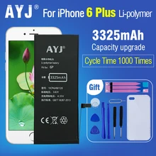 AYJ аккумулятор для телефона для iPhone 6 p 6plus запасная максимальная емкость 3325 mAh 0 Cycle Apple iPhone6p 6plus Bateria+ freeTools