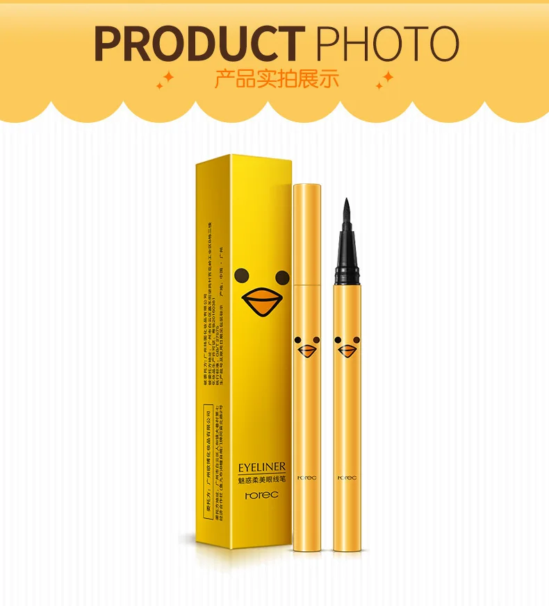 

Long-lasting Easywear Eye Liner Pen Cosmetic Waterproof Lasting 36H Liquid Eyeliner Pencil Black Makeup Lady