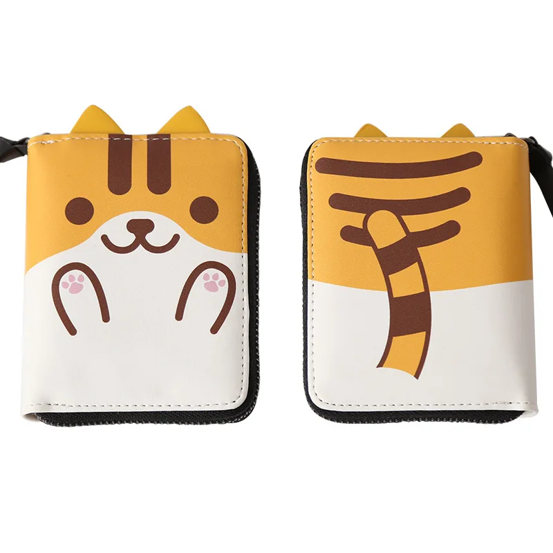 Высокое качество Сейлор Мун Луна кошельки короткий стиль Natsume Yuujinchou Chi Cat Neko Atsume PU Кошелек Carteira Masculina с ушками