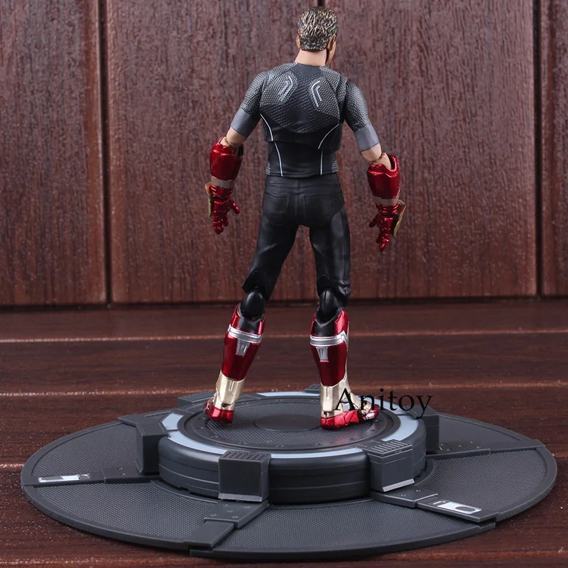 СВЧ Железный человек Тони Старк с мощной сцены Тони ПВХ Железный человек фигурка Marvel Коллекционная модель игрушки