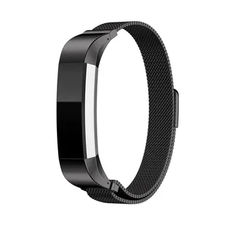 

Watch band Strap Replacement Milanese Magnetic Loop Stainless Steel Magnetic Lock Bands for Fitbit Alta/Alta HR Smart Wristband
