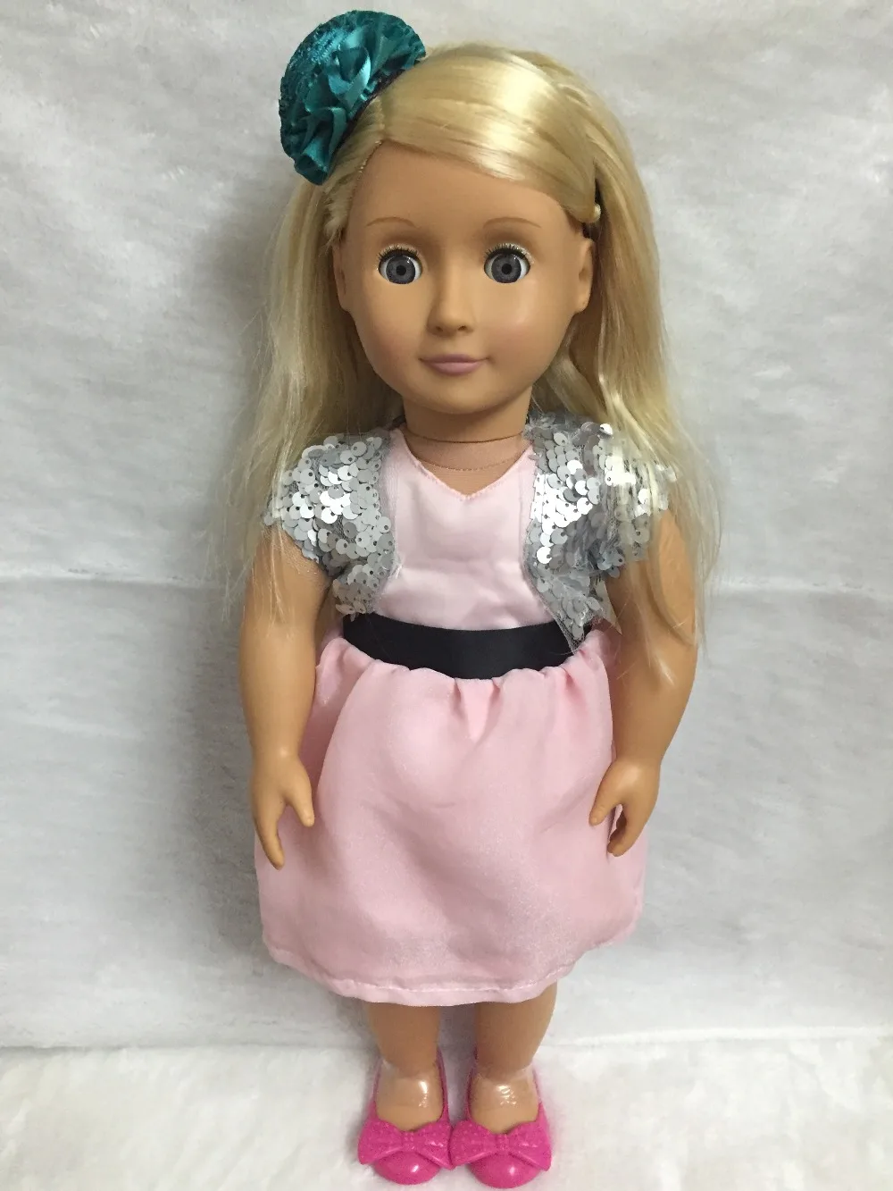 

Cute 18 inch Our Generation American Girl Doll baby born doll head+ body+ clothes+ shoes