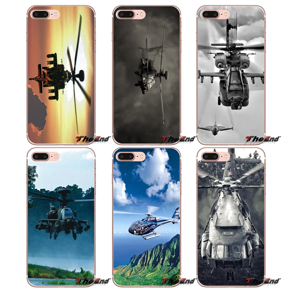 

For Xiaomi Redmi 4 3 3S Pro Mi3 Mi4 Mi4i Mi4C Mi5 Mi5S Mi Max Note 2 3 4 Apache Helicopters sunset fighter US Case