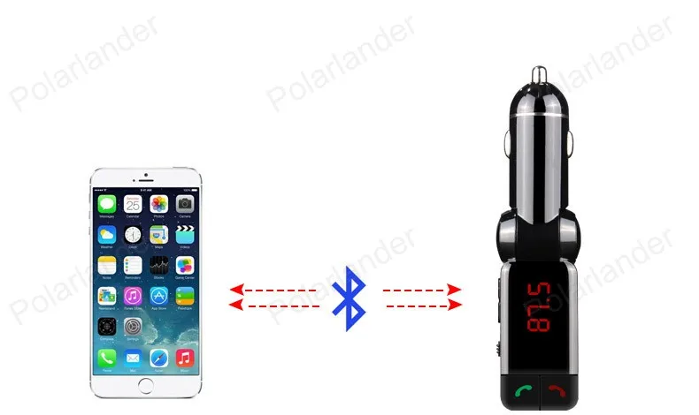 FM передатчик Bluetooth car mp3 плеер Автомобильный usb-адаптер автомобильный bluetooth-комплект громкой связи приемник kit