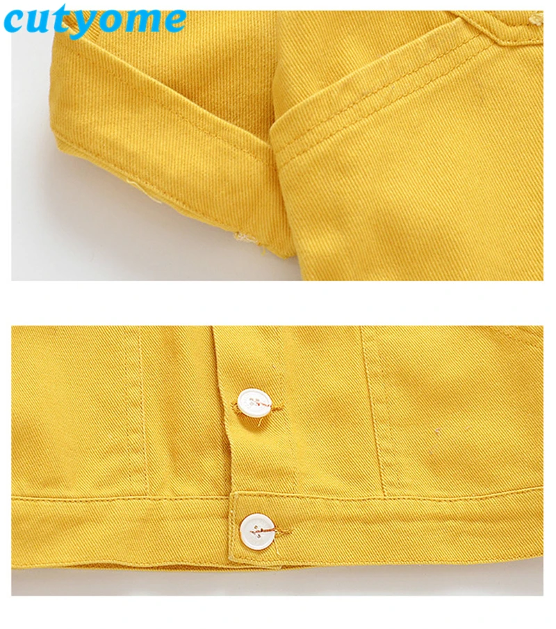 Джинсовые детские куртки, весенне-осенняя одежда для маленьких девочек, джинсовая куртка с отложным воротником, детская повседневная
