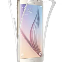 Linyadanzhou 100 шт прозрачный силиконовый 360 градусов полный защитный чехол для samsung galaxy s7/s7 edge/s6/s6 edge