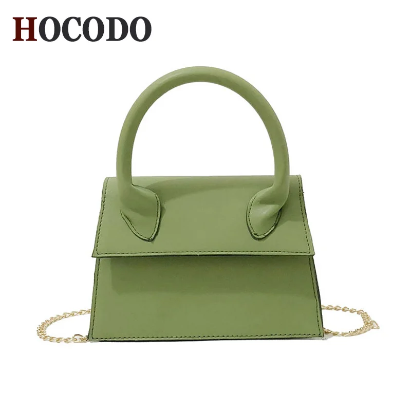 

HOCODO Women Candy Color Solid Color Bag Female Casual Wild Handbag Messenger Bag Quality PU Leather Women Bag small square bag