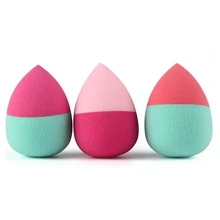 3 шт./компл. Профессиональный прямая Форма Пуховок для основа жидкий порошок корректор Румяна для лица смешанные губки буфами на рукавах для косметики