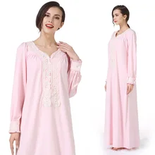 Pregnancy maternity Nightgown Maternity Pajamas lace long Dress Sleepwear Pregnant Breastfeeding Elegant Nursing Clothes Pyjama