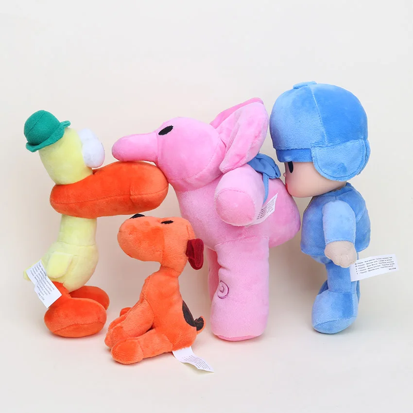 4 шт./лот мультфильмы Pocoyo ELLY elefante Пато patito Loula Sleepy птица плюша Кукла коллекции игрушки подарки для детей