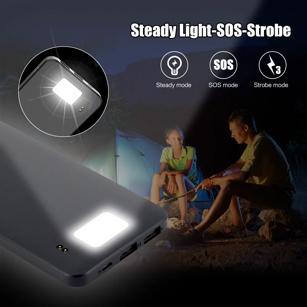 X-DRAGON Solar Charger 10000mAh Detachable Solar Power Bank Waterproof External Battery for Outdoor Cell Phones X-DRAGON Solar Charger 10000mAh Detachable Solar Power Bank Waterproof External Battery for Outdoor Cell Phones
