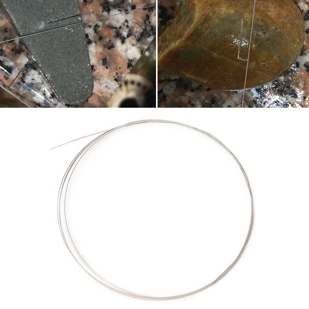 1 м DIY справляющиеся пилы для резки металлической проволоки Алмазный наждак нефритовый металлический камень стекло