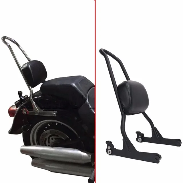 Motorcycle Sissy bar Luggage Rack Backrest Pad Back Rest For Harley