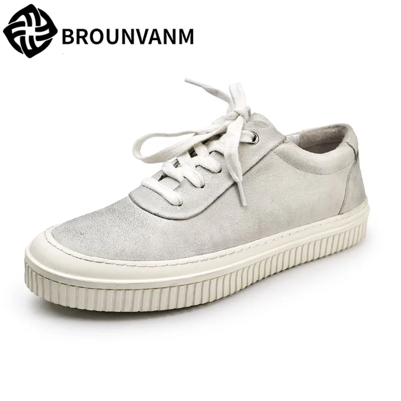 

men's black shoes leisure Street male thick soled shoes for men spring and autumn British retro men shoes all-match cowhide