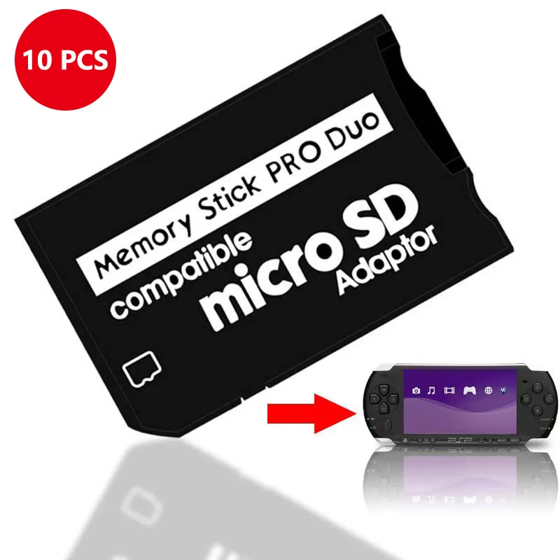 Акция Новый 2019 шт. vita 10 шт. TF карта памяти pro duo SD карта адаптер Memory Stick MS Pro Duo адаптер PSP adaptador