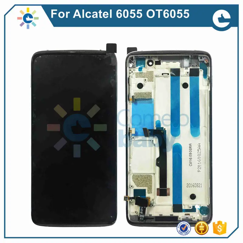 AT0001 Original For Alcatel One Touch Idol 4 6055 OT6055 6055H 6055I 6055K LCD Display+Touch Screen Digitizer Assembly With Frame(1)