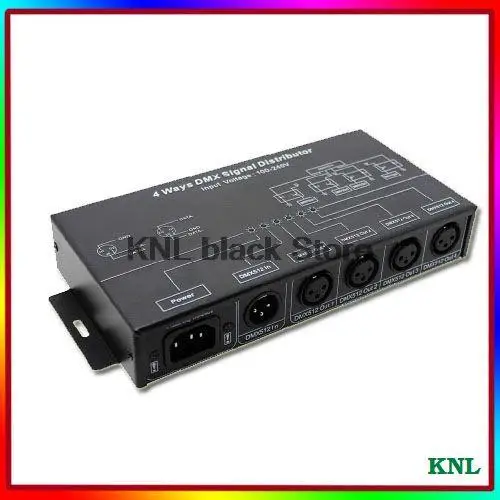 Free Shipping Led DMX signal distributor AC100V-240V 50-60HZ | Лампы и освещение