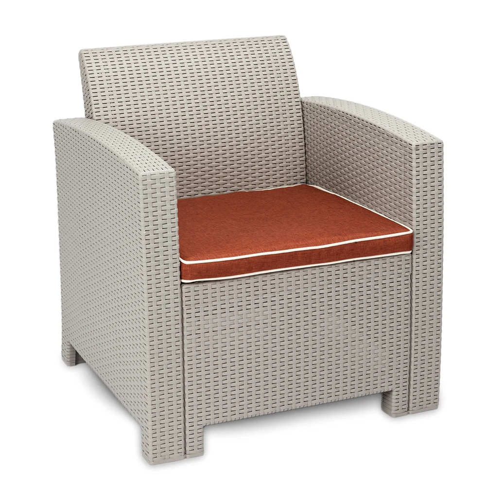 Weather Outdoor Patio Garden Furniture Sofa Gray White Weather Outdoor Patio Garden Furniture Sofa Gray White