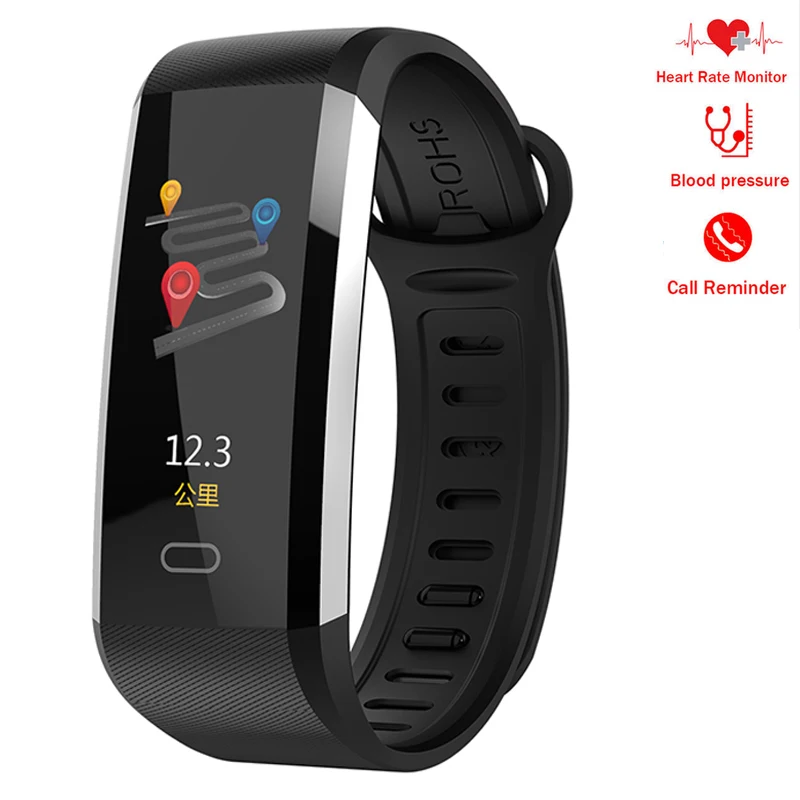 

DoubleX WQ6 Smart watch Blood Pressure Heart Rate Monitor Intelligent Bracelet Fitness smart Bracelet Tracker Pedometer Wristban