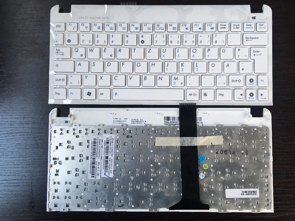 

GR German Keyboard For Asus Eee PC 1015 1015B 1015BX 1015PW 1015CX 1015PD 1011 1015PX With White Frame Laptop Keyboard